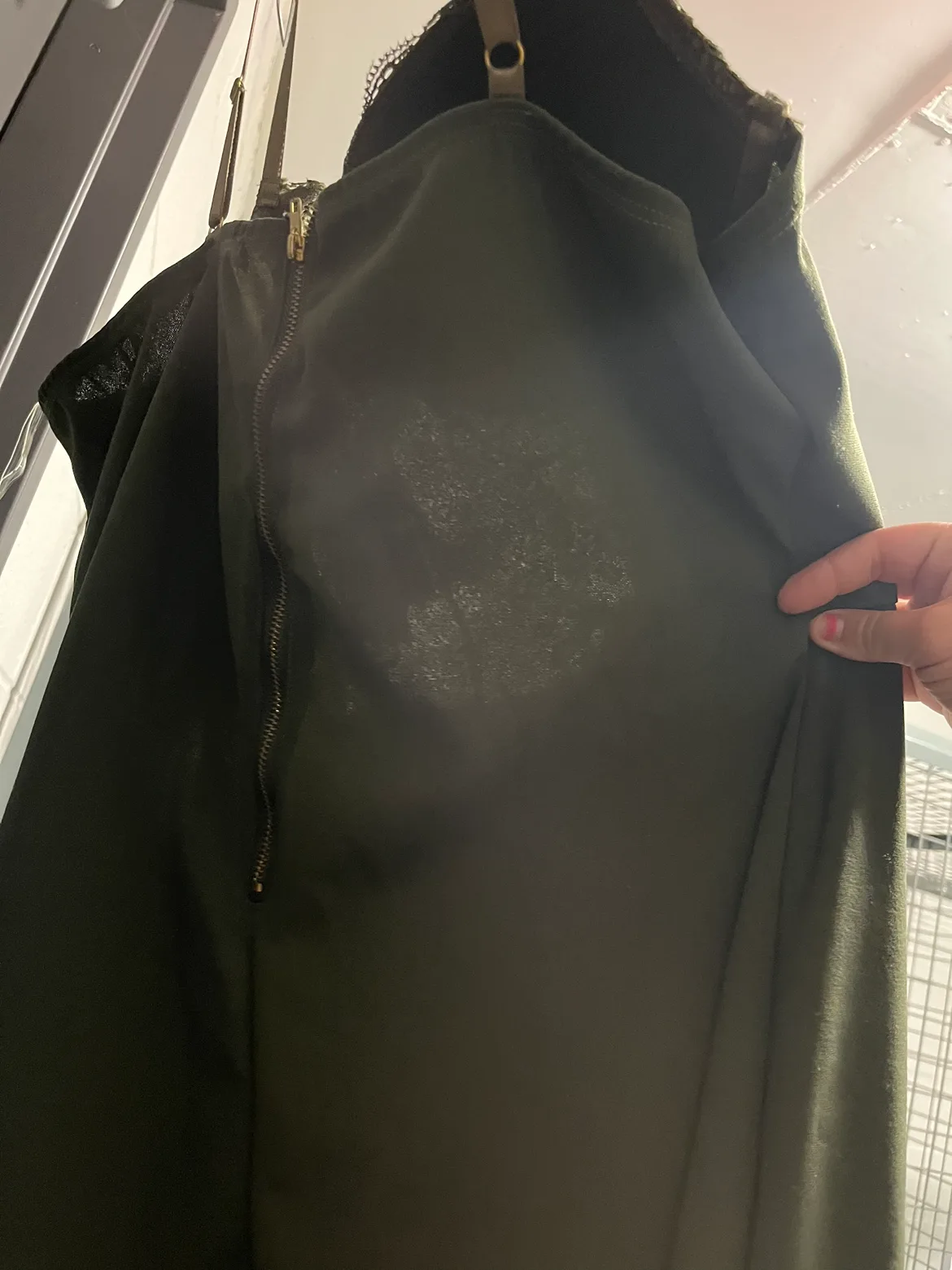 ReVamped Green Lace Jumpsuit image indicator(3)