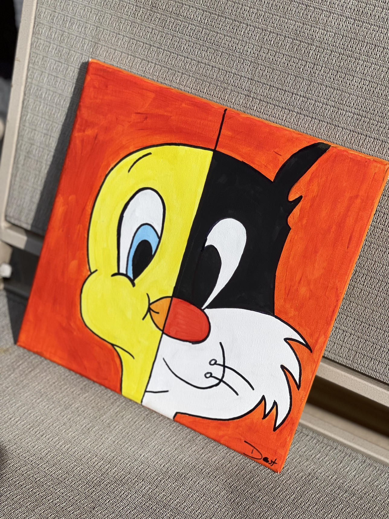 Tweety Bird and Sylvester Painting - photo 2