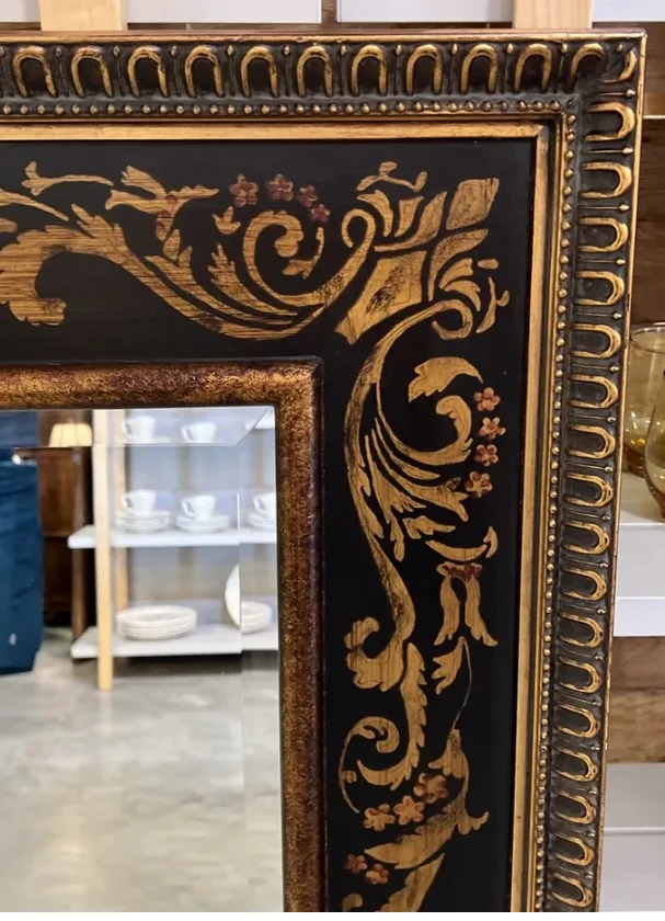 Black & Gold Large Ornate Mirror image indicator(9)