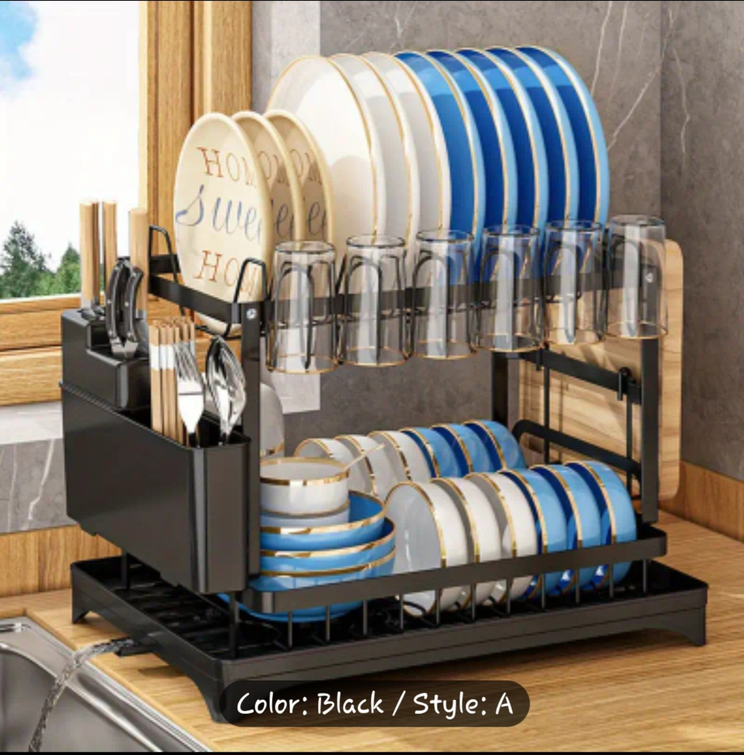 2 tier dish rack