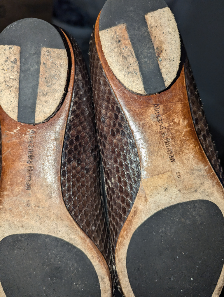 Alexandre Birman Snake Skin Flats - photo 3