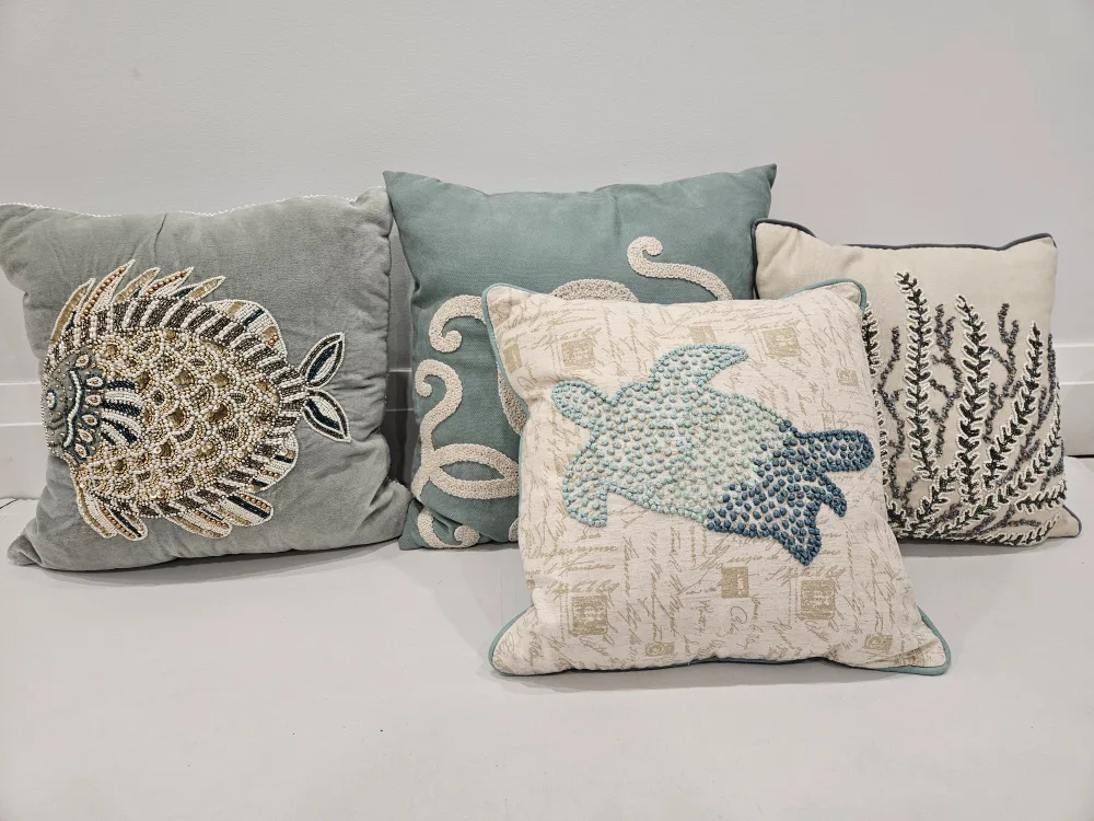 Set of 4 Beaded Pillow Covers thumbnail