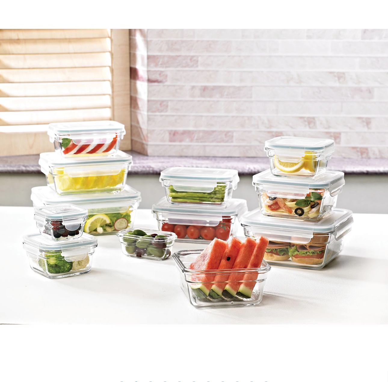 Glass Food Storage Containers- 24pieces