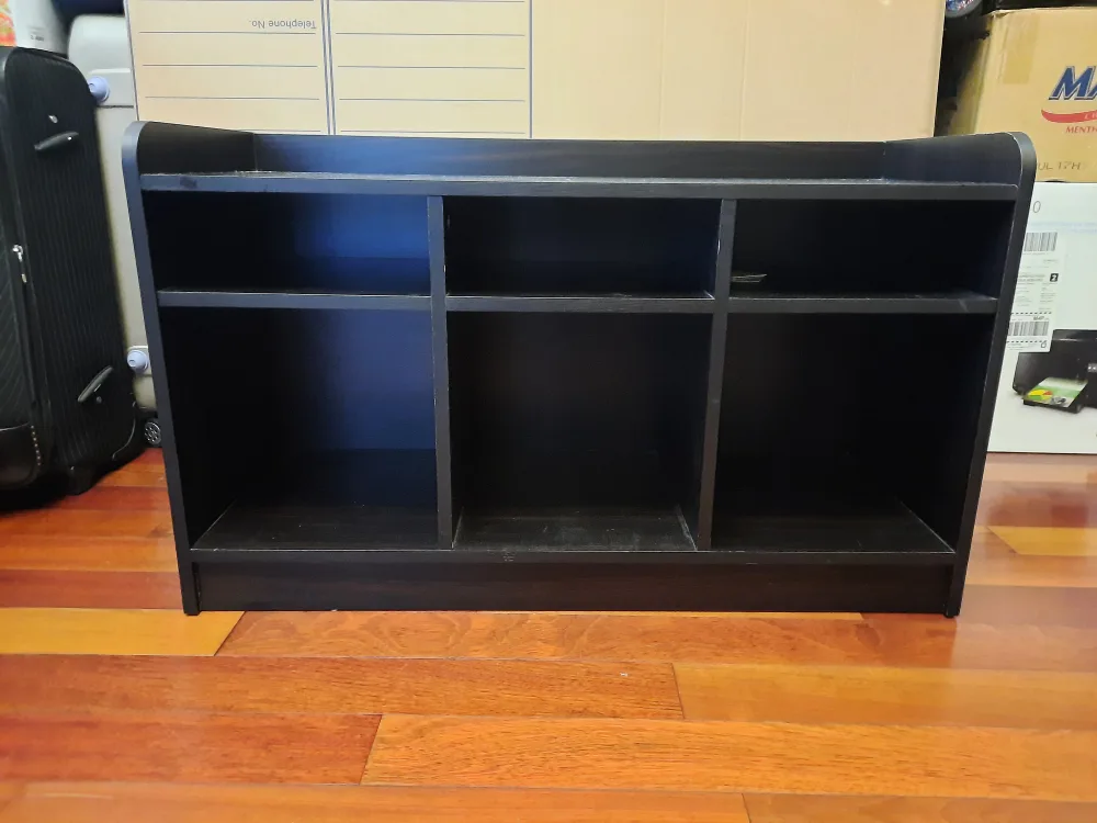 Black Shoe Storage Bench thumbnail