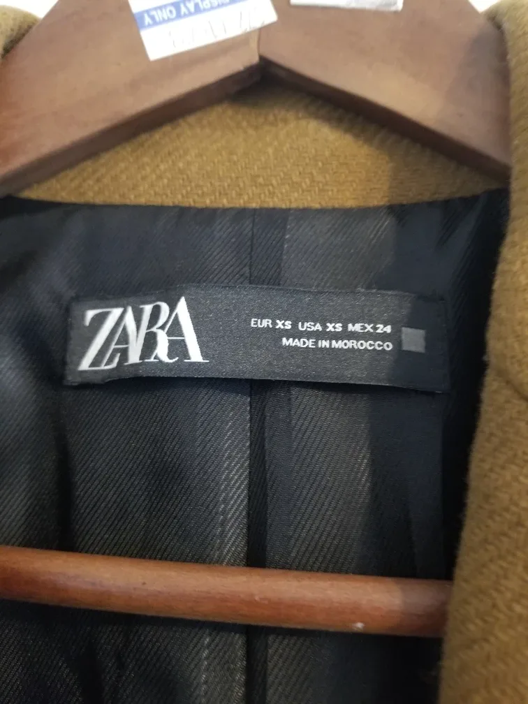Zara Double Breasted Long Coat $60 image indicator(3)