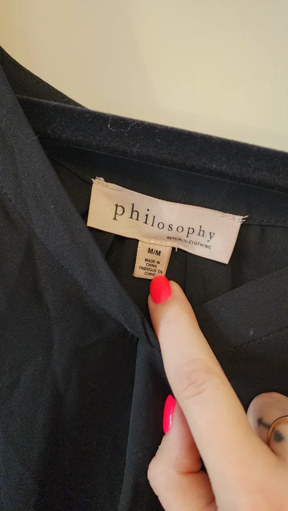 Philosophy Republic Clothing Black Blouse thumbnail