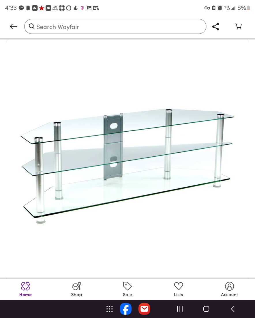 Glass TV Stand