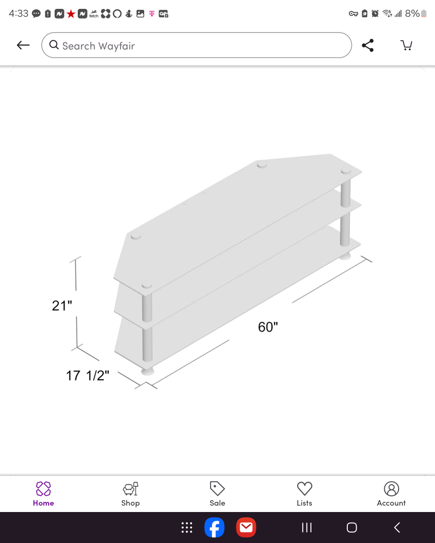 Glass TV Stand - photo 2
