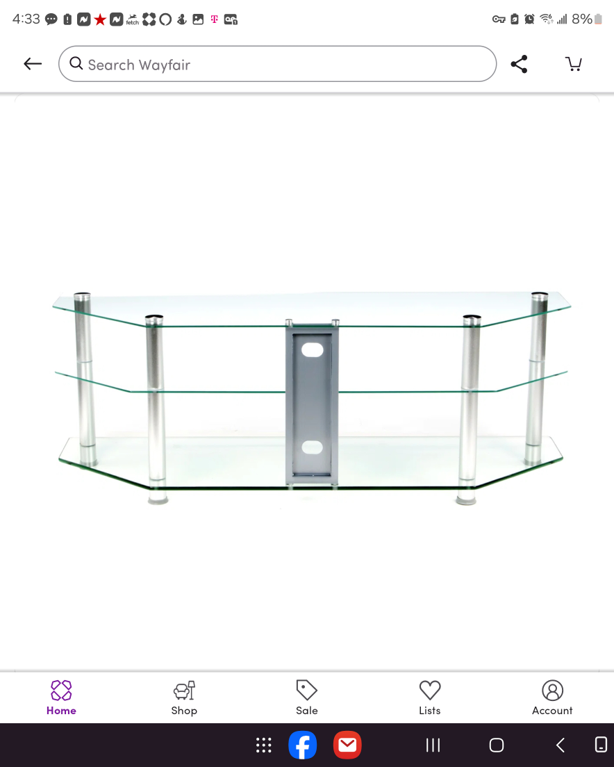 Glass TV Stand - photo 3
