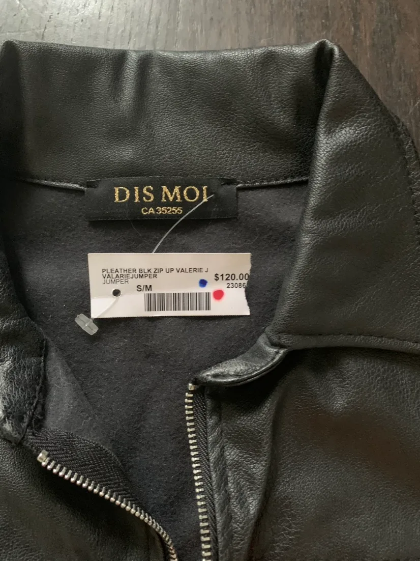 Black vegan Leather Jumpsuit size s - m from Boa boutique image indicator(5)