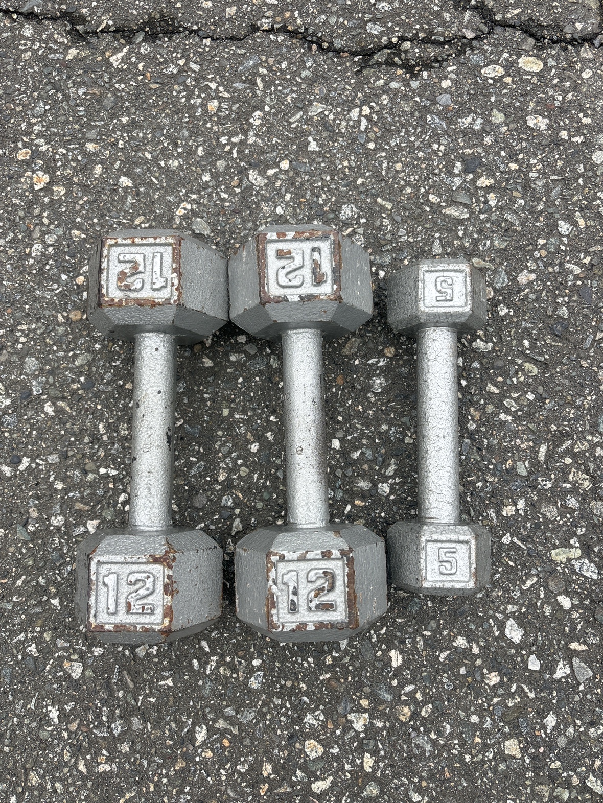 Set of 3 Dumbbells