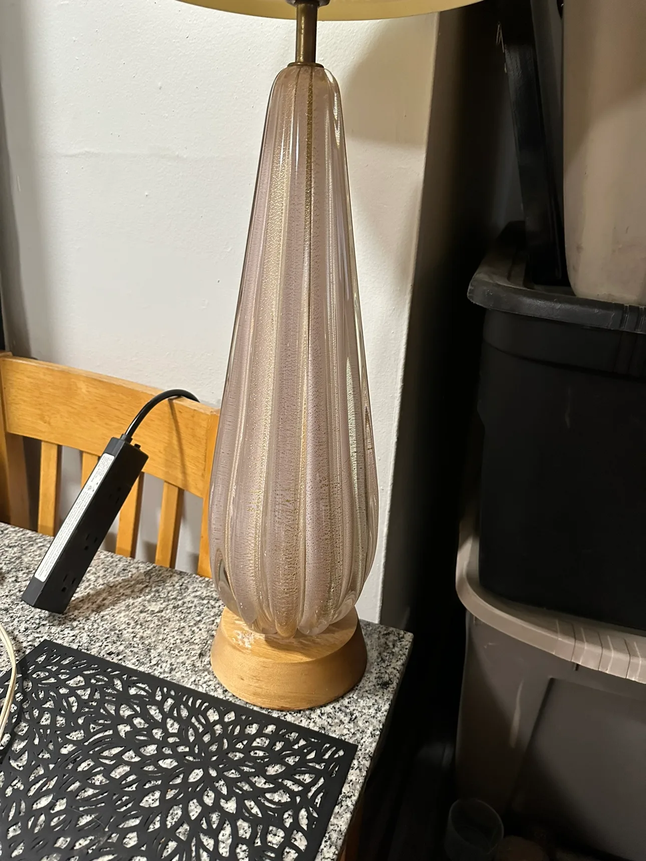 Vintage Murano Glass Table Lamp image indicator(9)