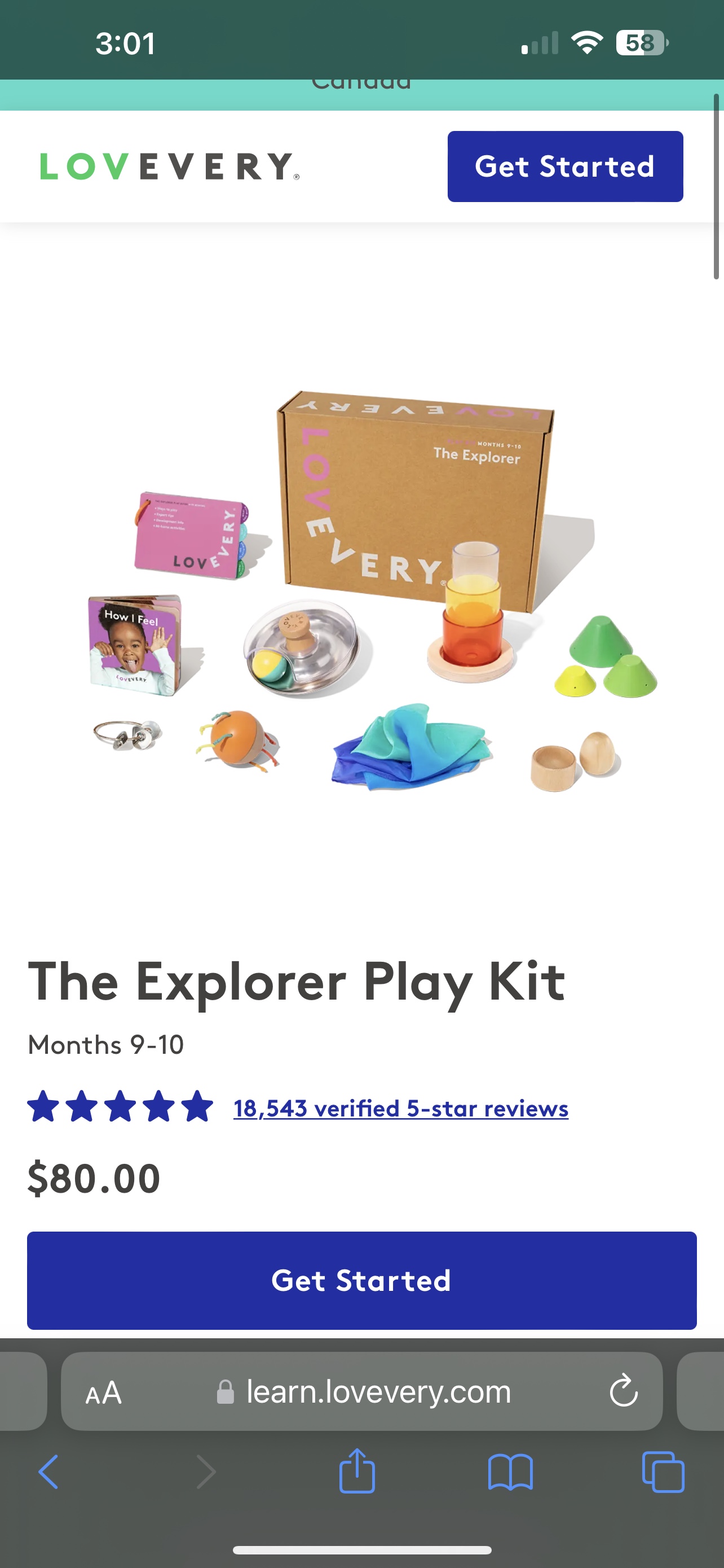 Lovevery The Explorer Play Kit (9-10 months) Unopened Box - photo 2
