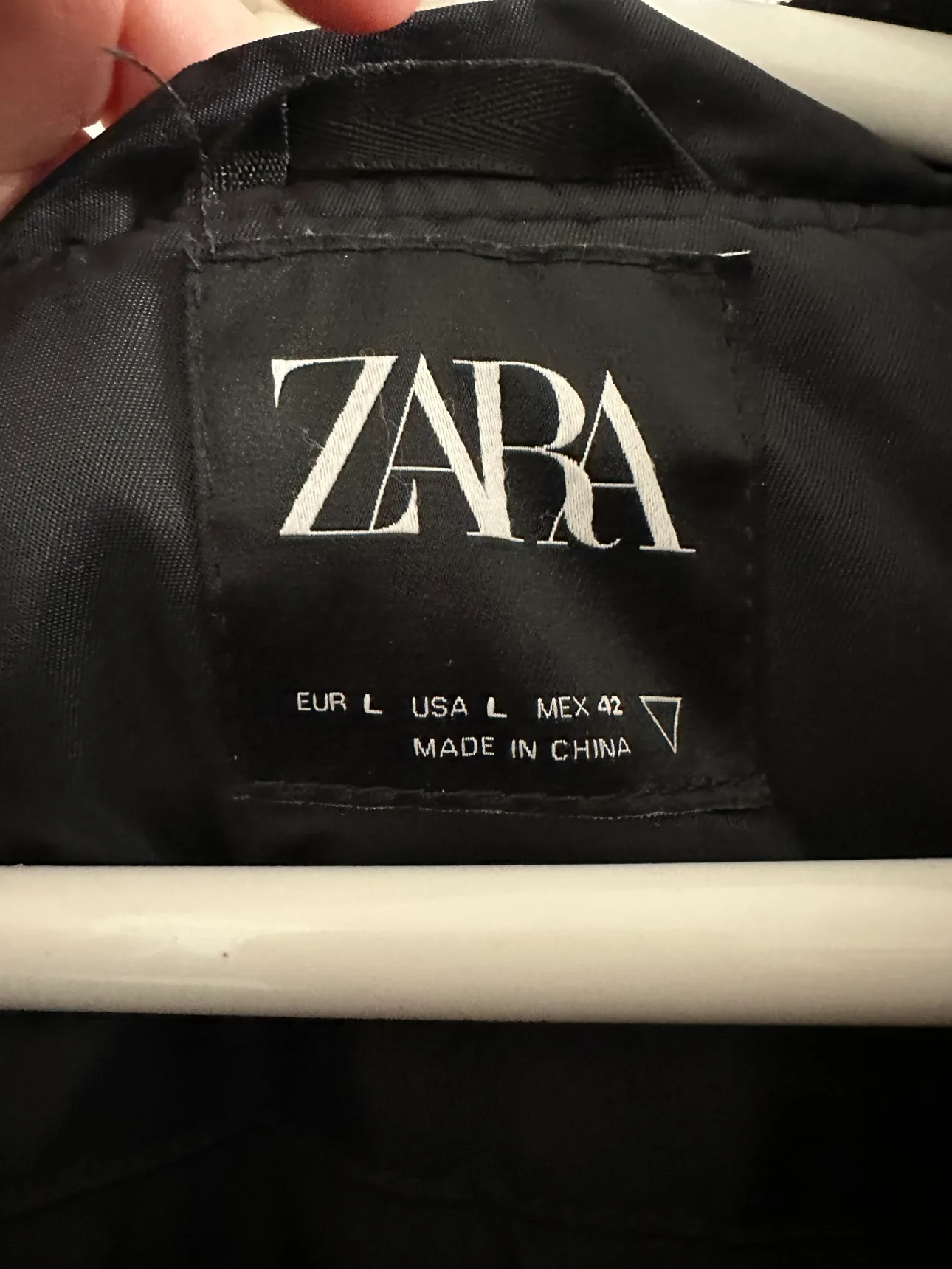 Zara Black Bomber Jacket with Patches image indicator(2)