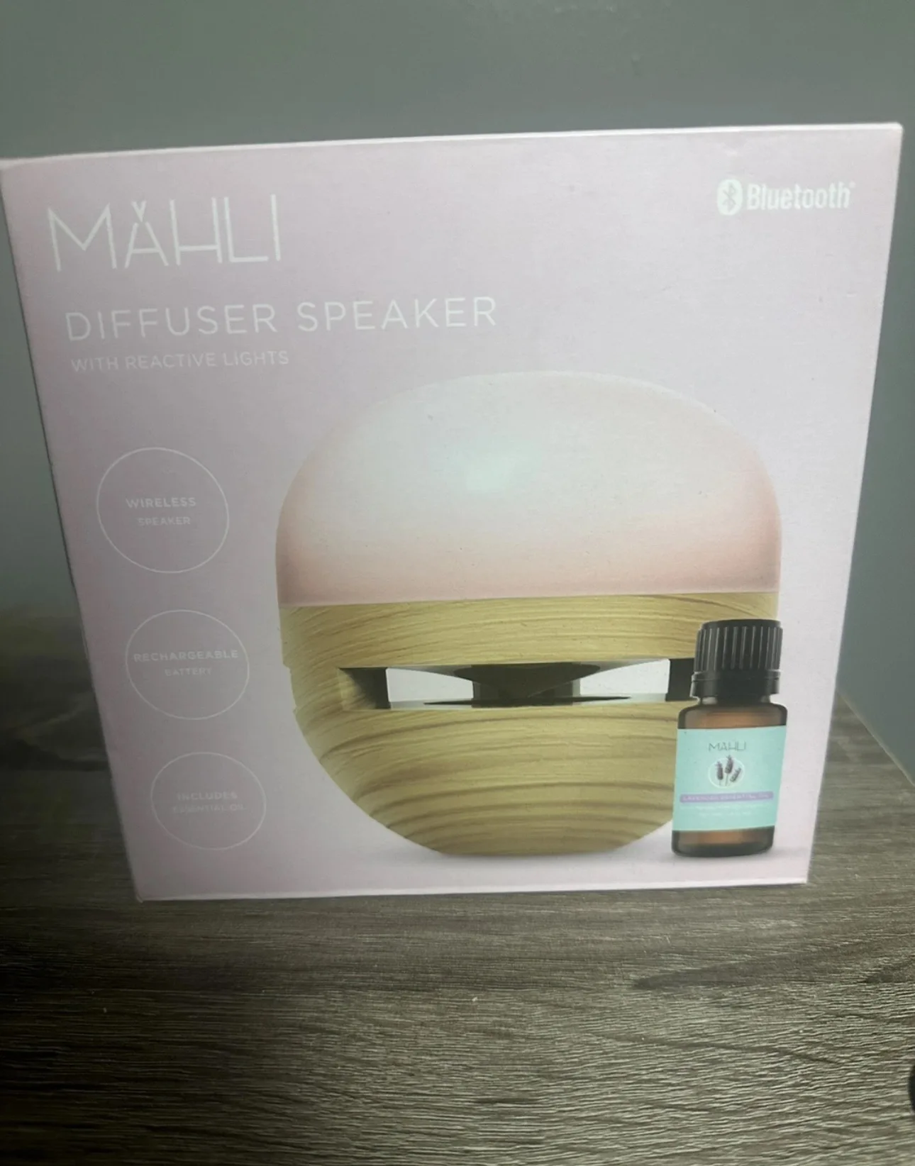 Mahli Diffuser Speaker with Reactive Lights image indicator(2)