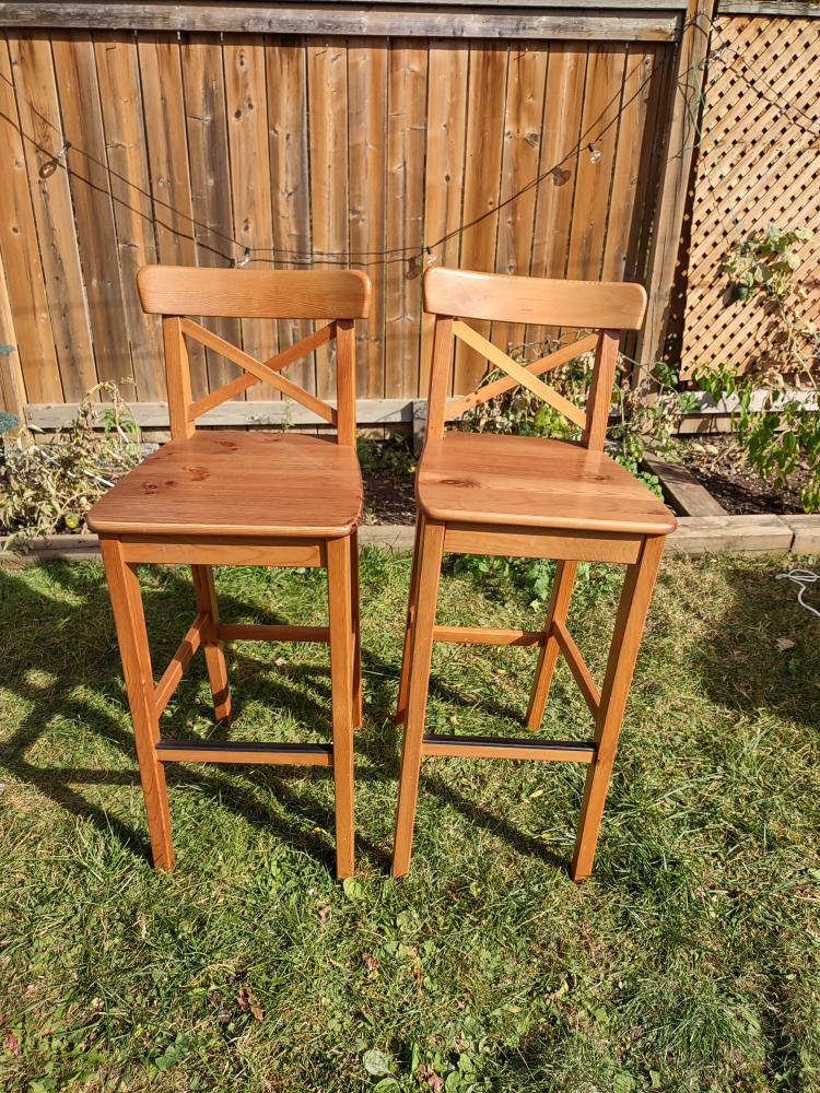 INGOLF Bar Stools X2