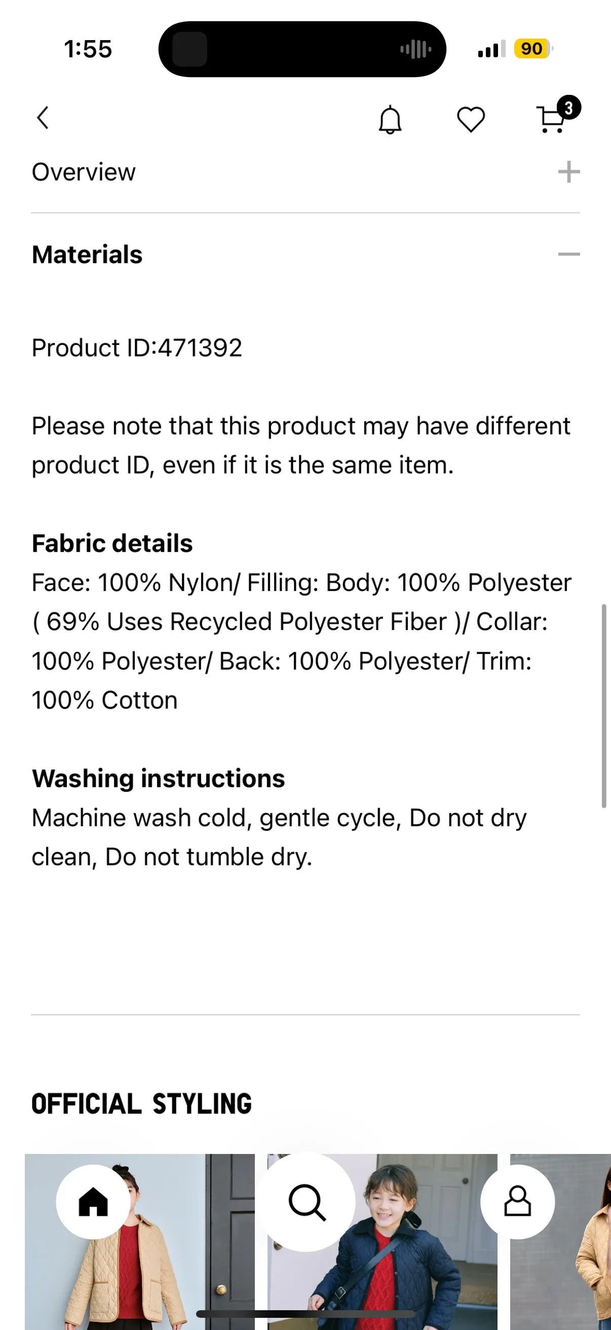 UNIQLO Quilted Shirt Jacket - Navy image indicator(5)