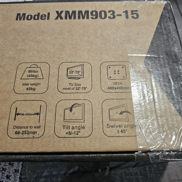 USX Mount Full Motion TV Wall Mount XMM903-15 - photo 2