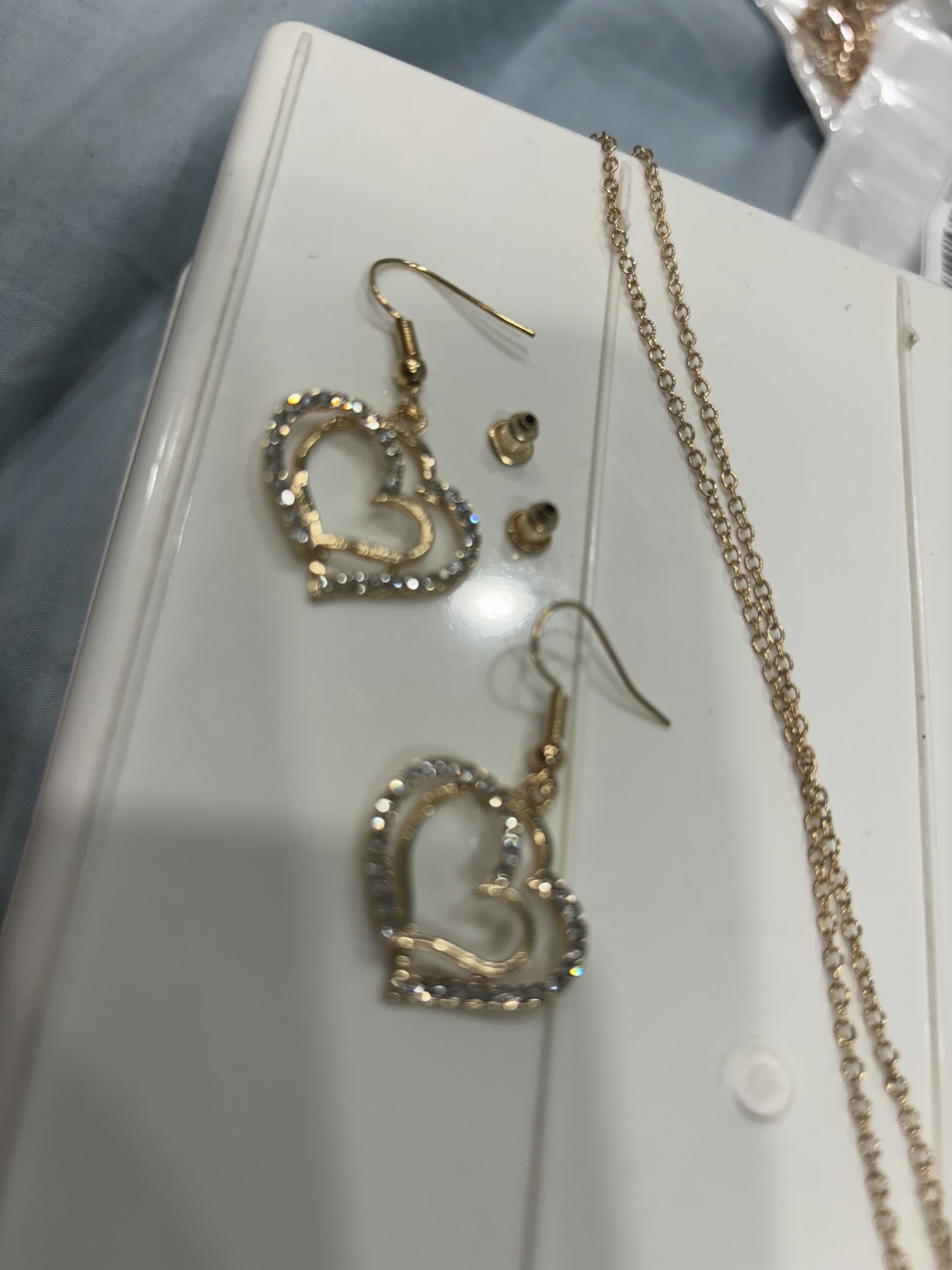 Heart Necklace and Earrings Set - photo 2