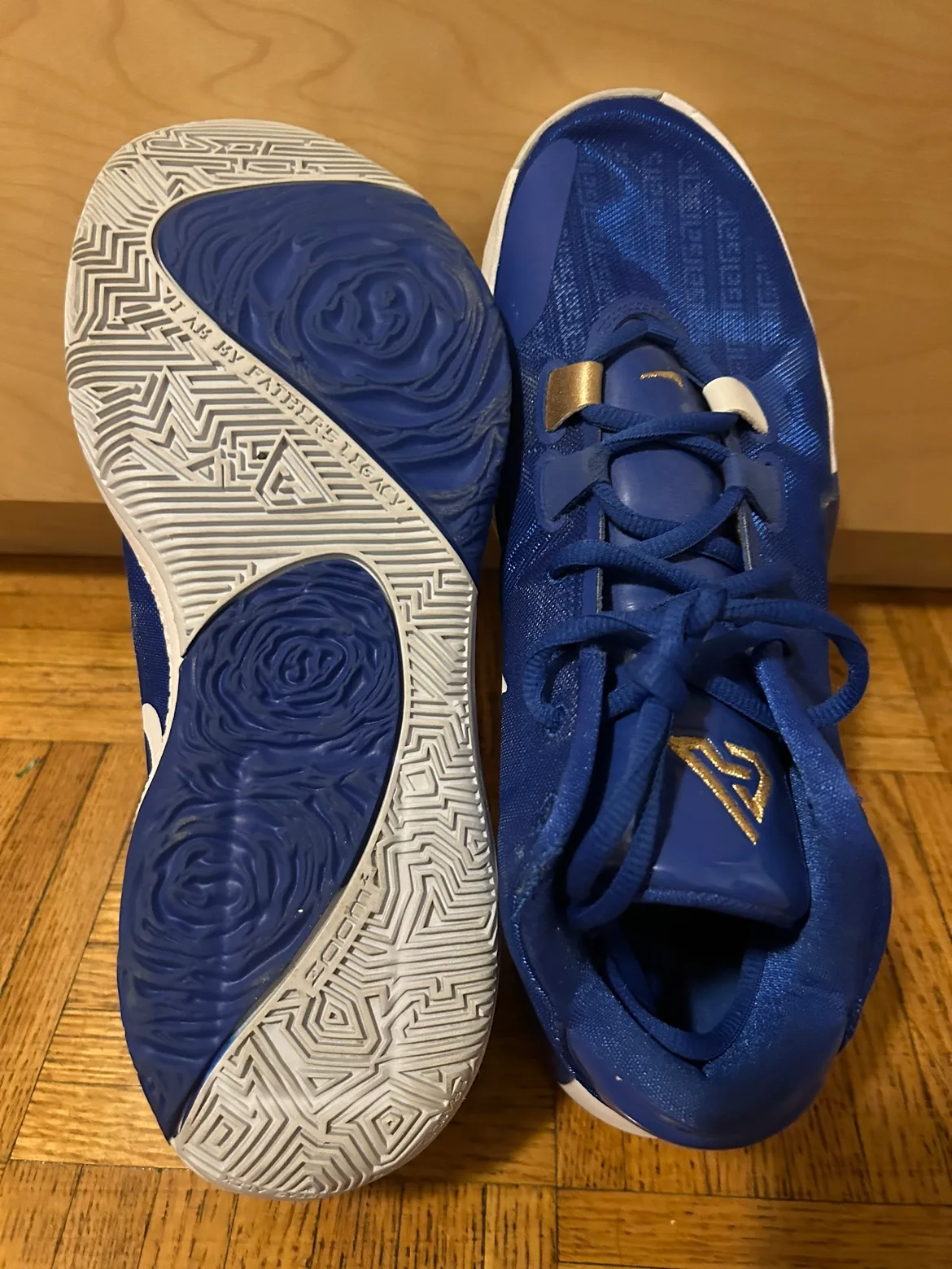 Nike Giannis Freak 1 "Blue/Gold" Basketball Shoes image indicator(5)