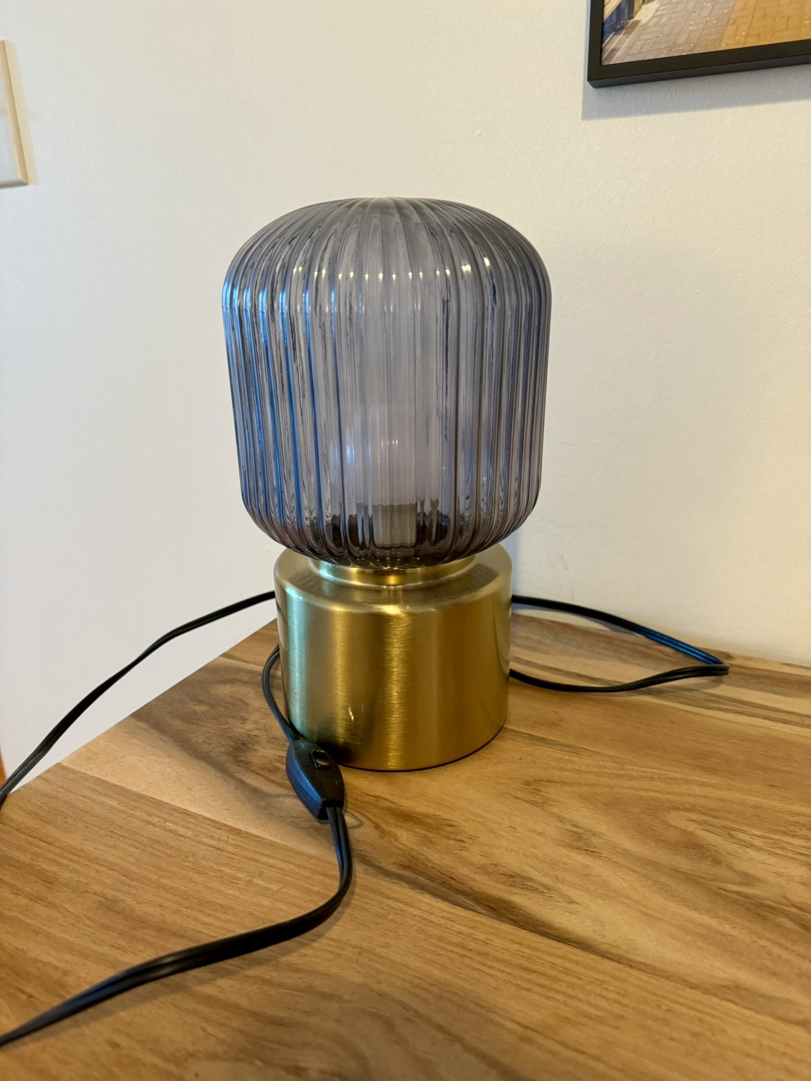 Gold and Glass Table Lamp - photo 2