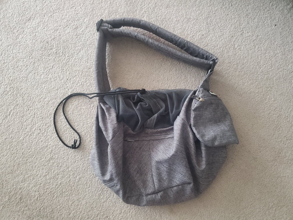 Grey Dog Carrier Sling