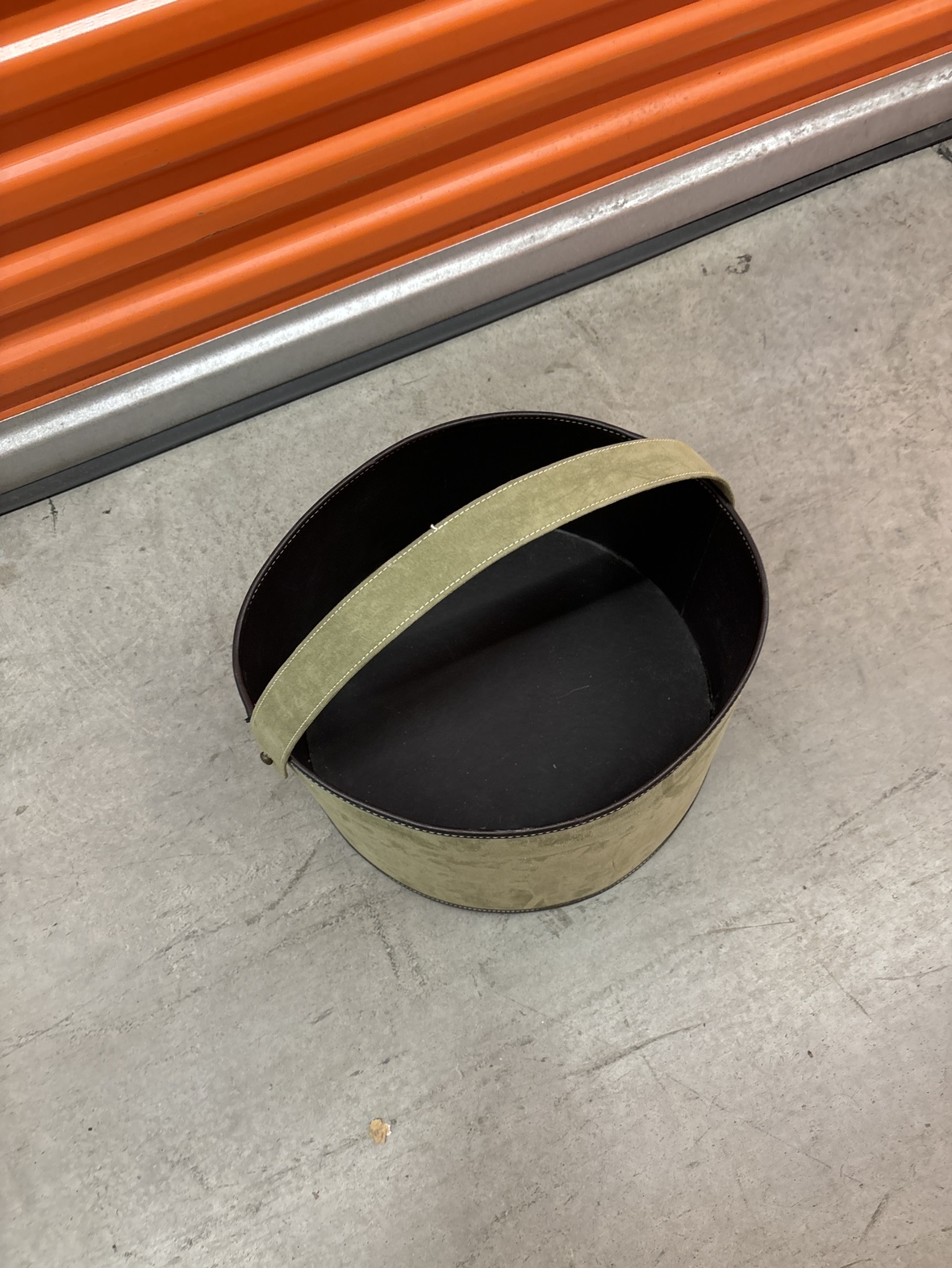 Green Suede Basket - photo 2
