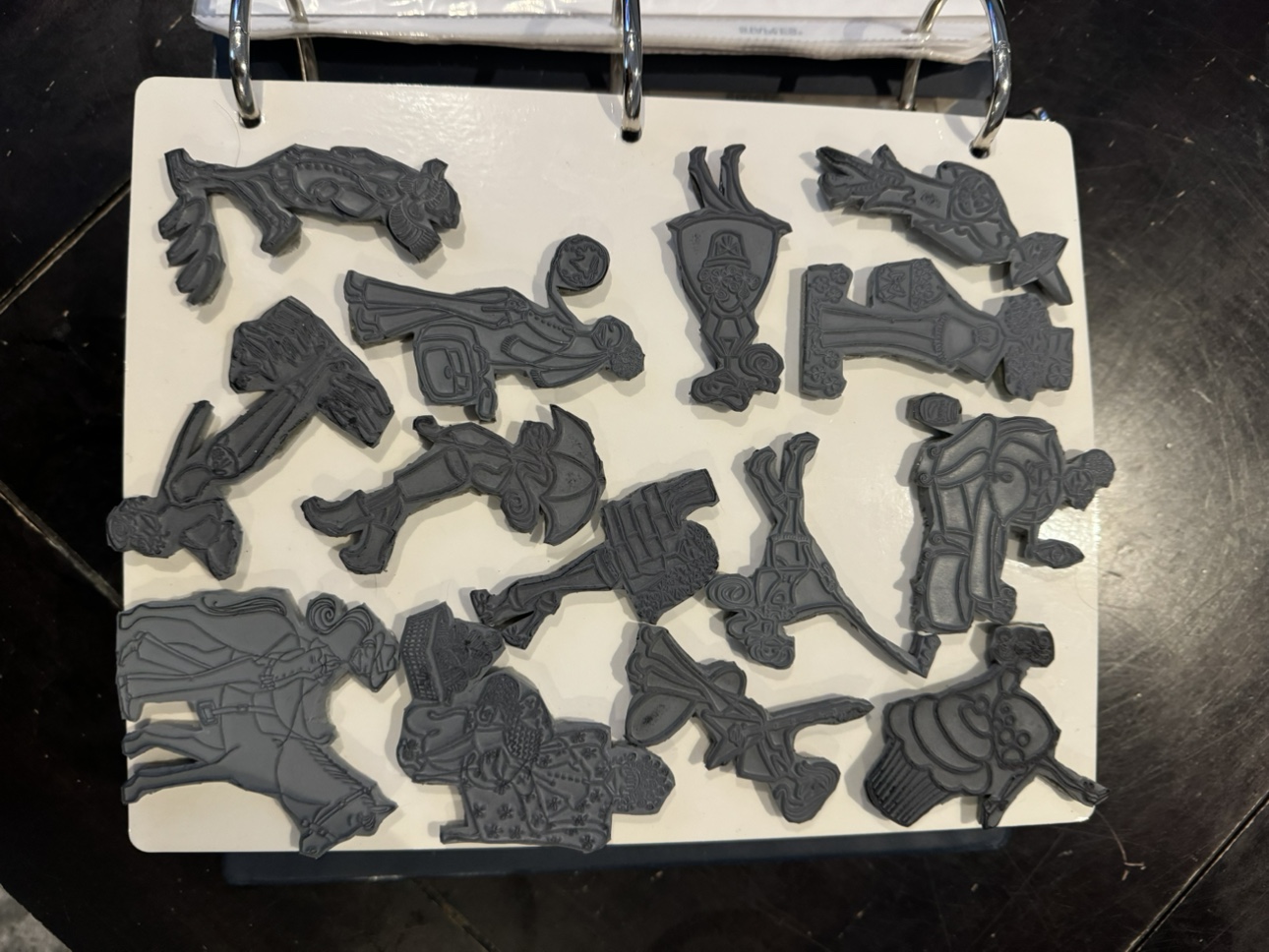 Huge Binder of Unmounted Rubber Stamps (Most Unused) - photo 2