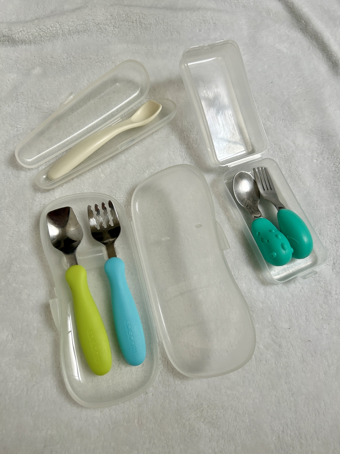 Baby spoon and fork with case, take everything for $5