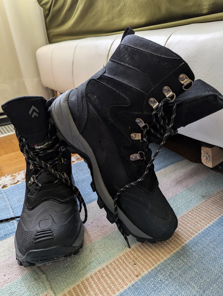 Black Winter Boots Waterproof - Read the description! ⚡💥 image indicator(3)