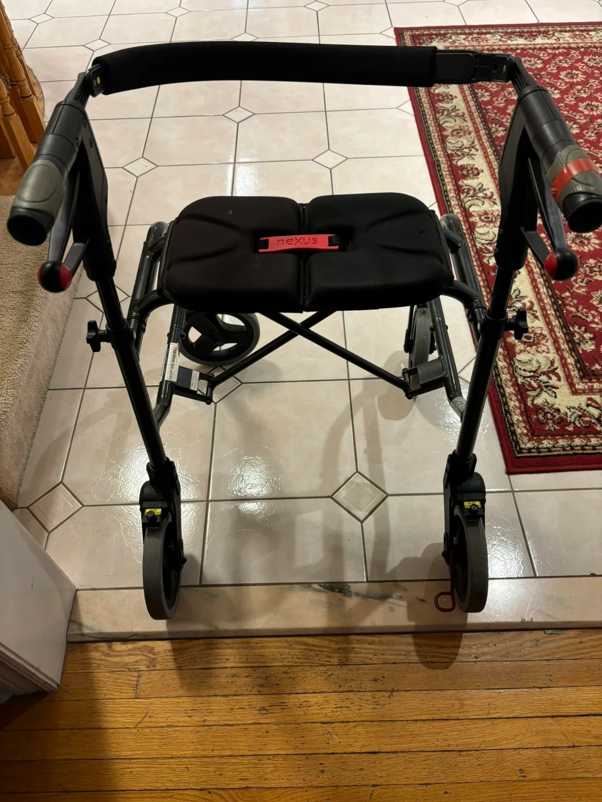adjustable  Rollator Walker with comfort Seat and basket image indicator(2)