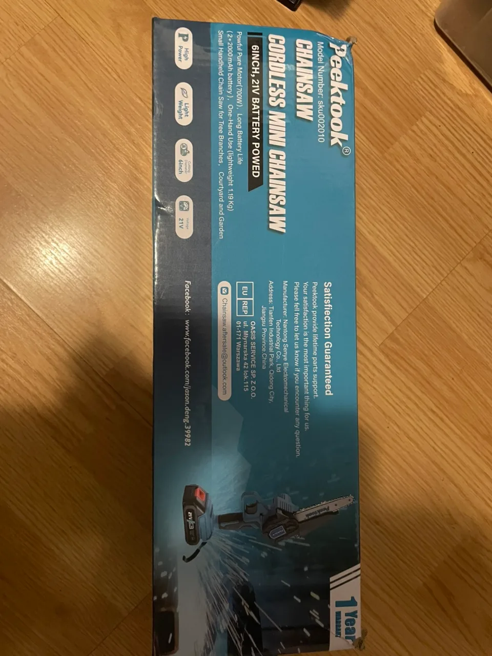 Peektook Cordless Mini Chainsaw image indicator(2)