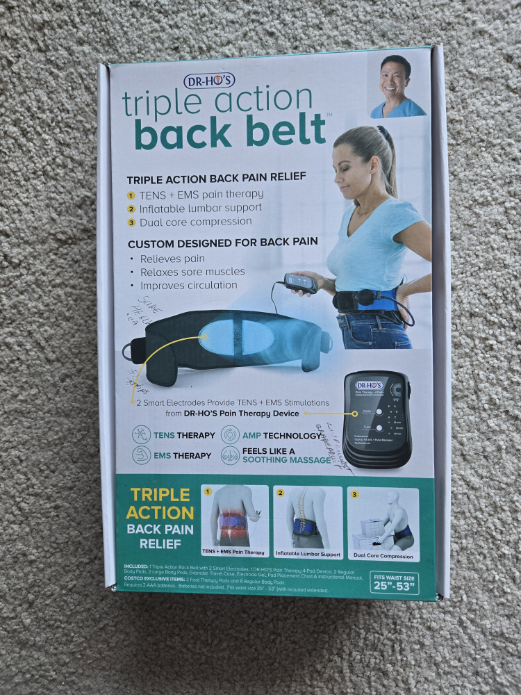 Dr. Ho's Triple Action Back Belt