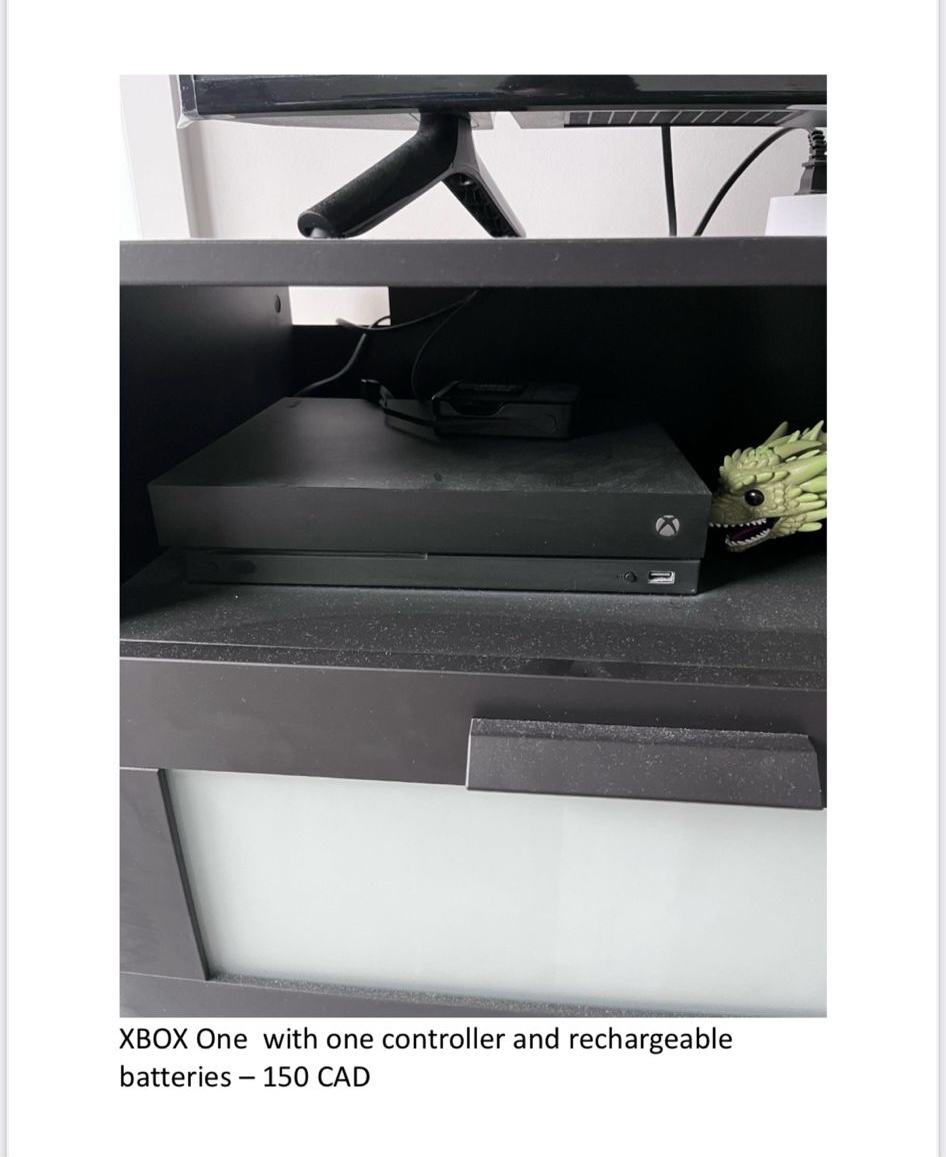 Xbox One Console with Controller and Rechargeable Batteries🥕 - photo 3