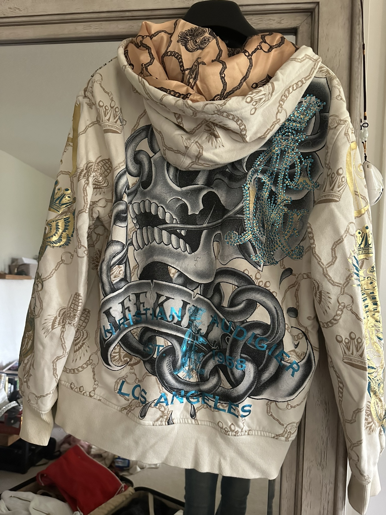 Christian Audigier Skull Hoodie