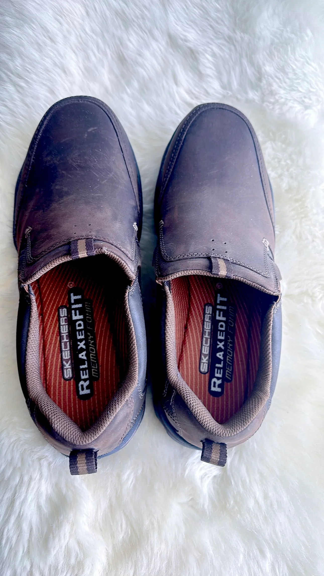 Skechers Relaxed Fit Memory Foam Brown Slip On Shoes image indicator(8)