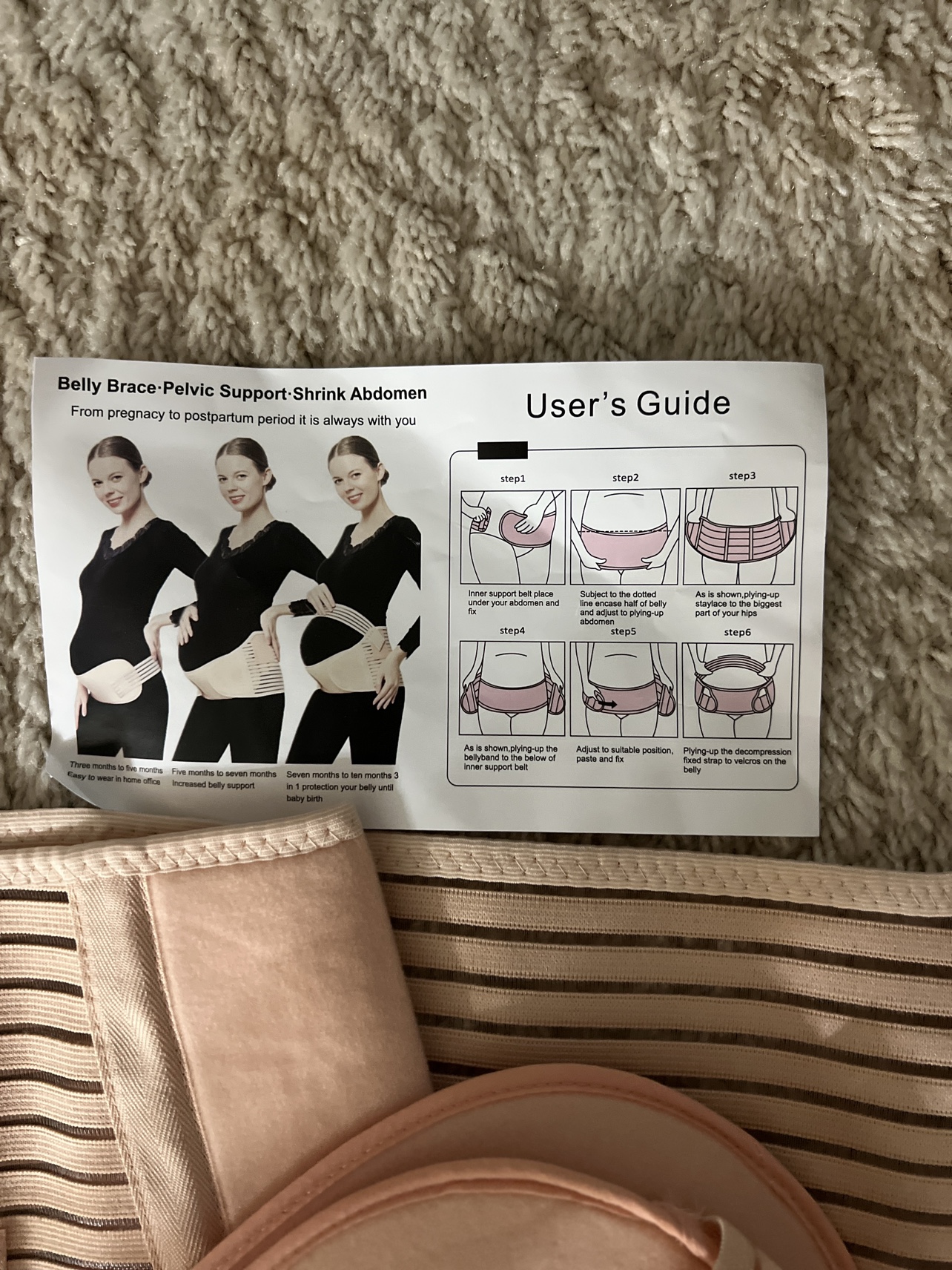 Belly Brace Pelvic Support Shrink Abdomen - photo 2