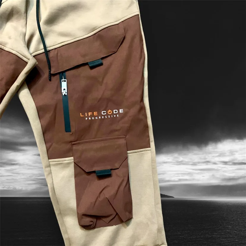 New Men’s Cargo Pants Sweatpants Size L image indicator(5)