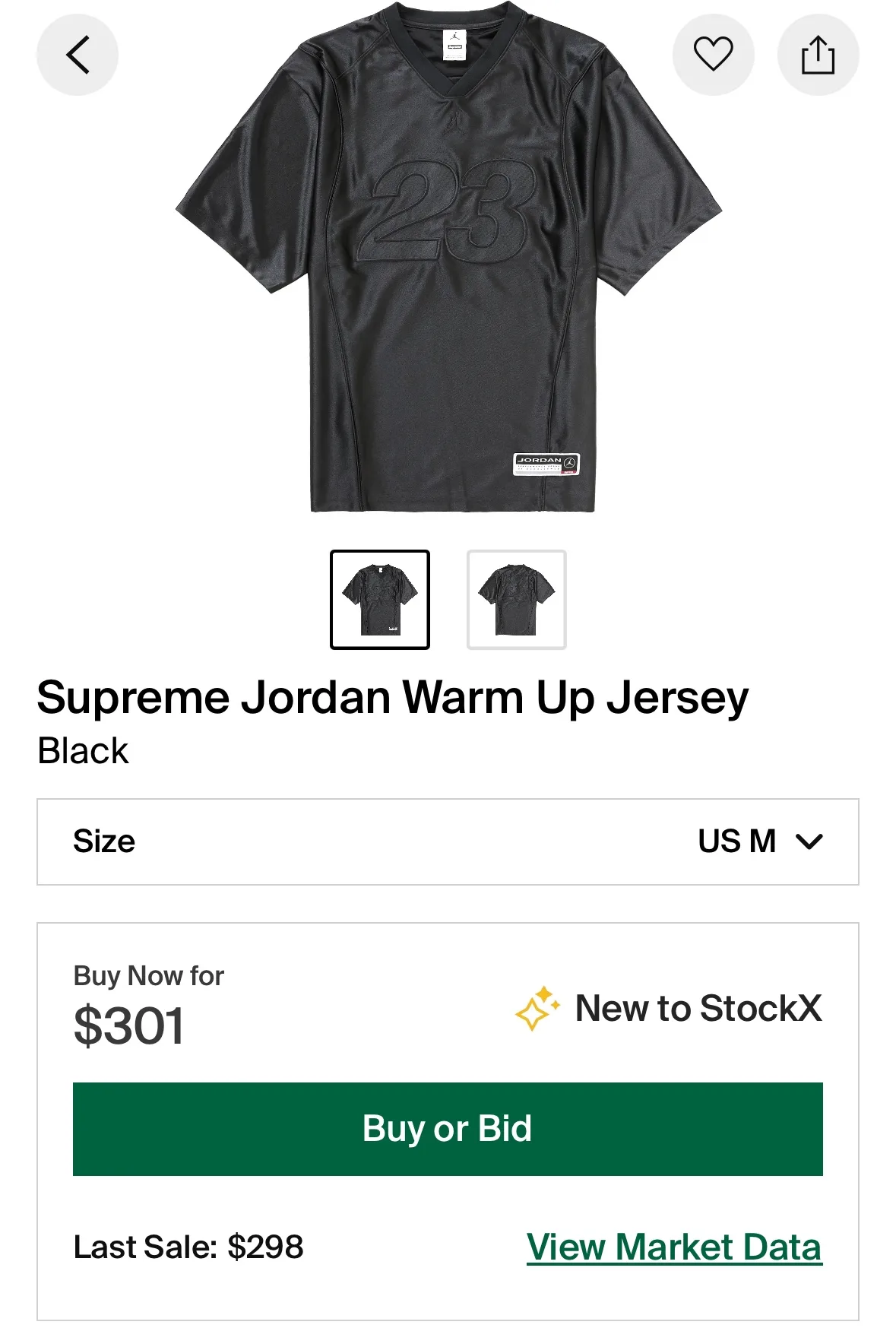 Supreme Jordan Warm Up Jersey thumbnail