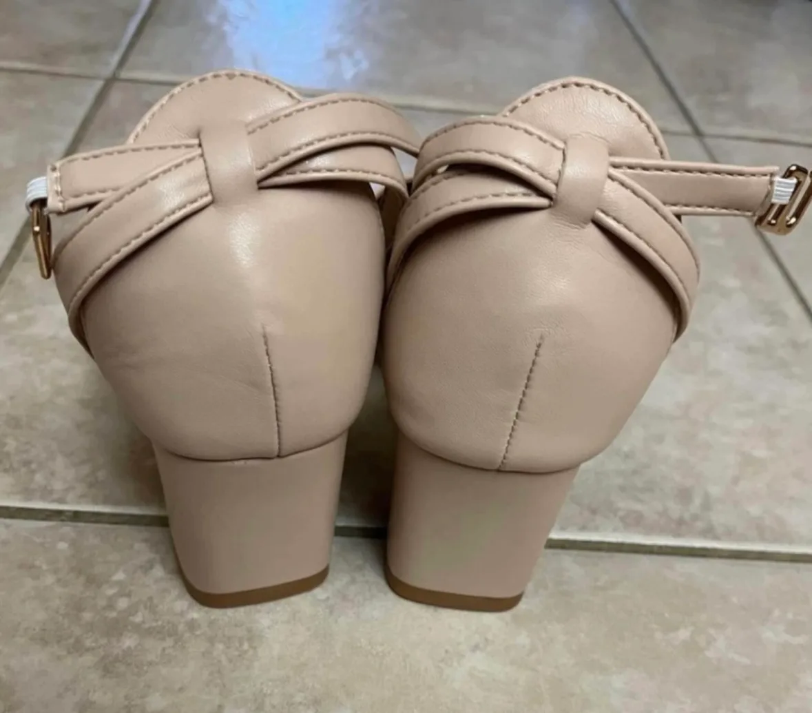 Point Toe Mid Heeled Ankle Strap Pumps size 6 image indicator(7)