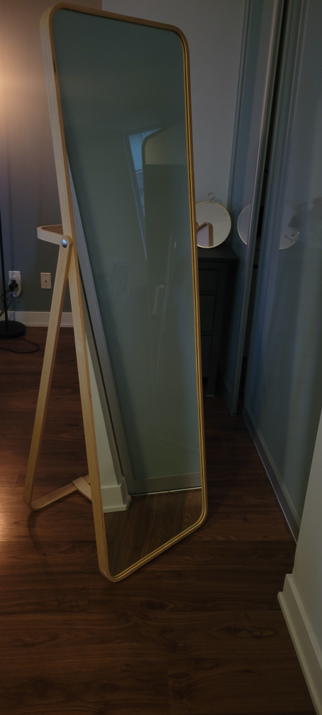 IKEA IKORNNES Full Length Wood Standing Mirror - photo 2