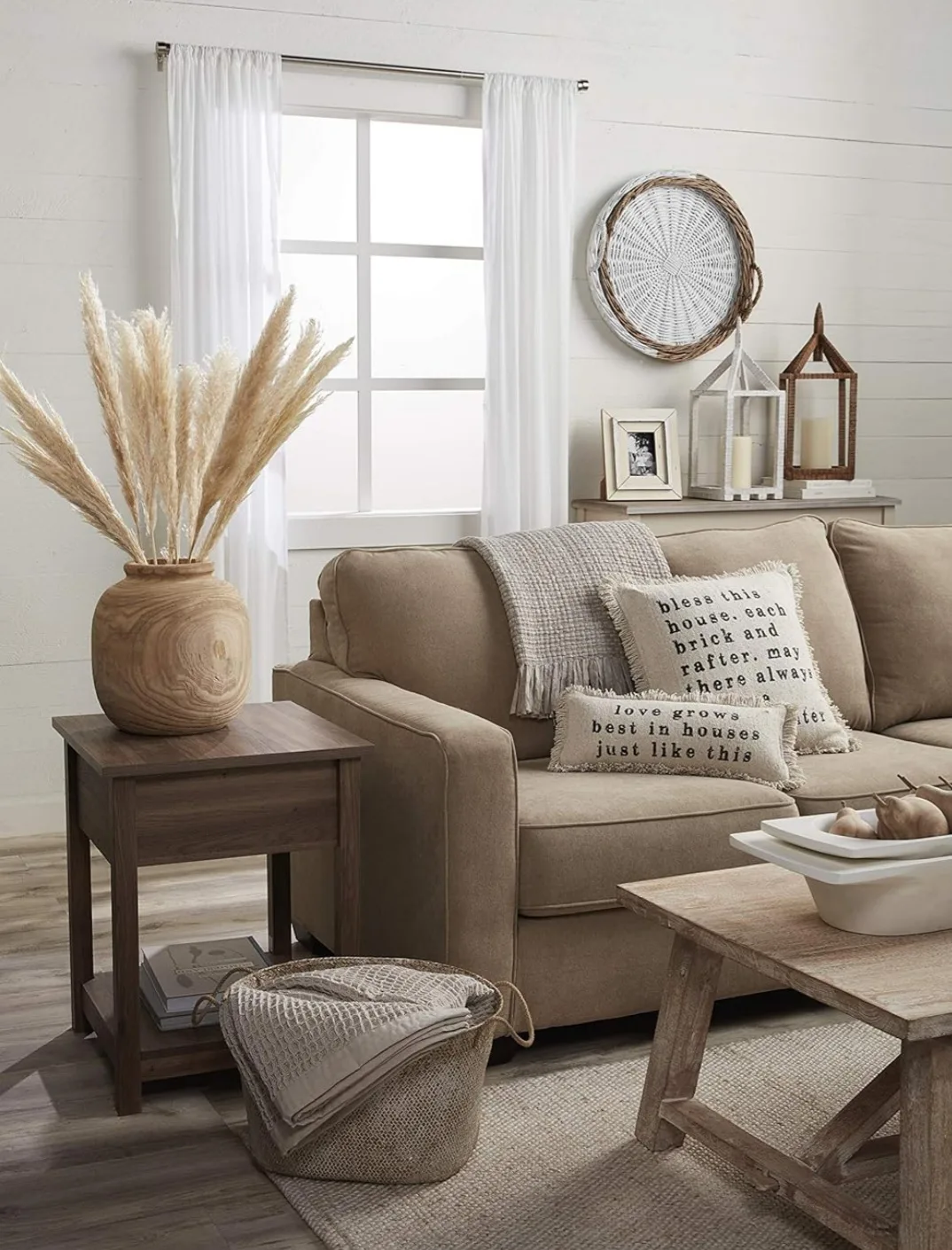 MUD PIE White Wooden Dough Bowl XLarge 24" Home Decor image indicator(5)