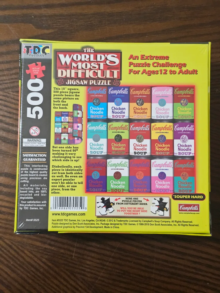 The World's Most Difficult Jigsaw Puzzle Campbell's Soup image indicator(2)