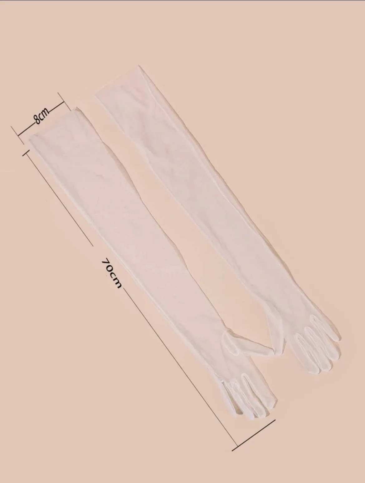 Long White Gloves image indicator(3)