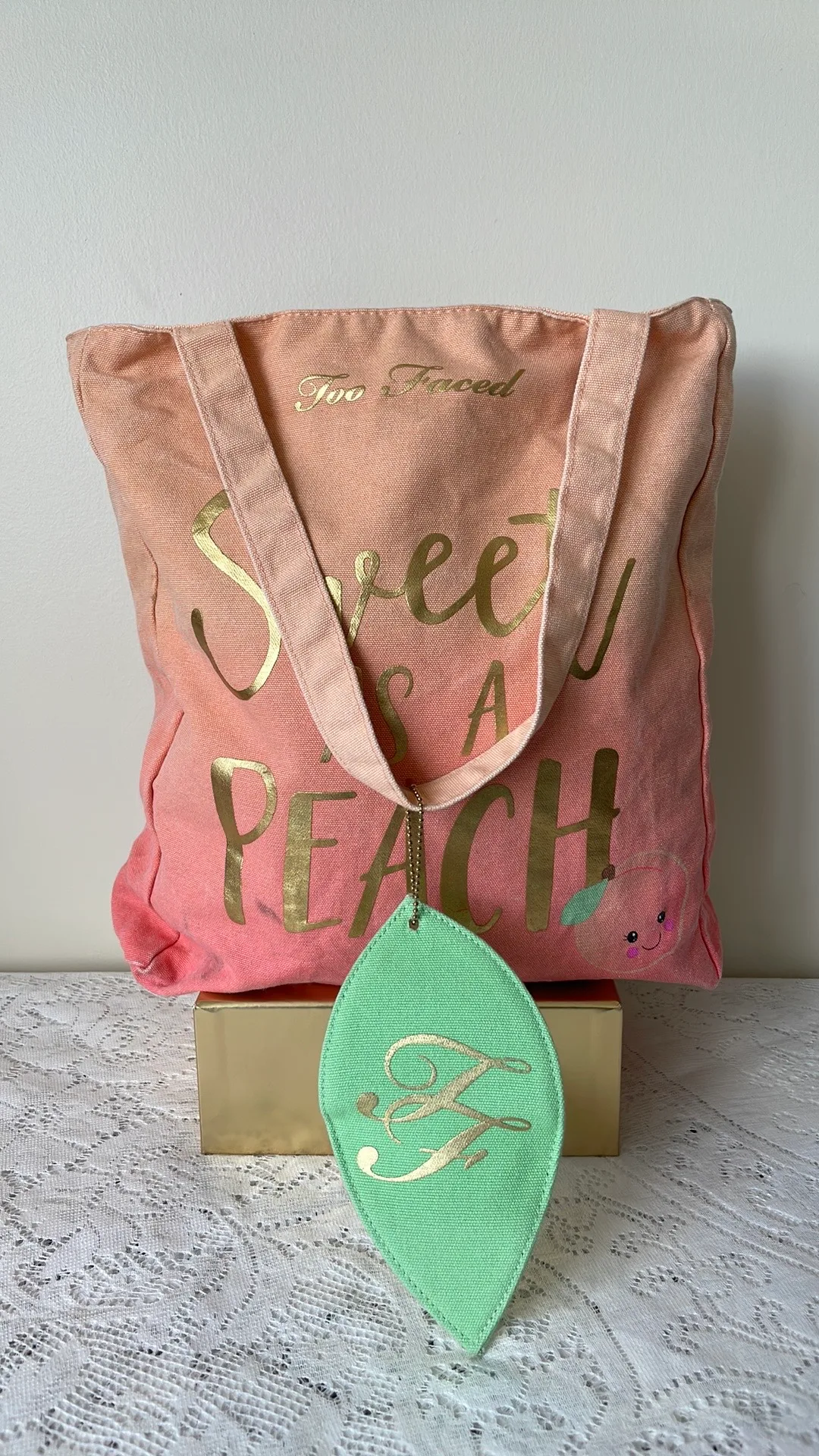Canvas Tote Bag TOO FACED brand 🍑 thumbnail