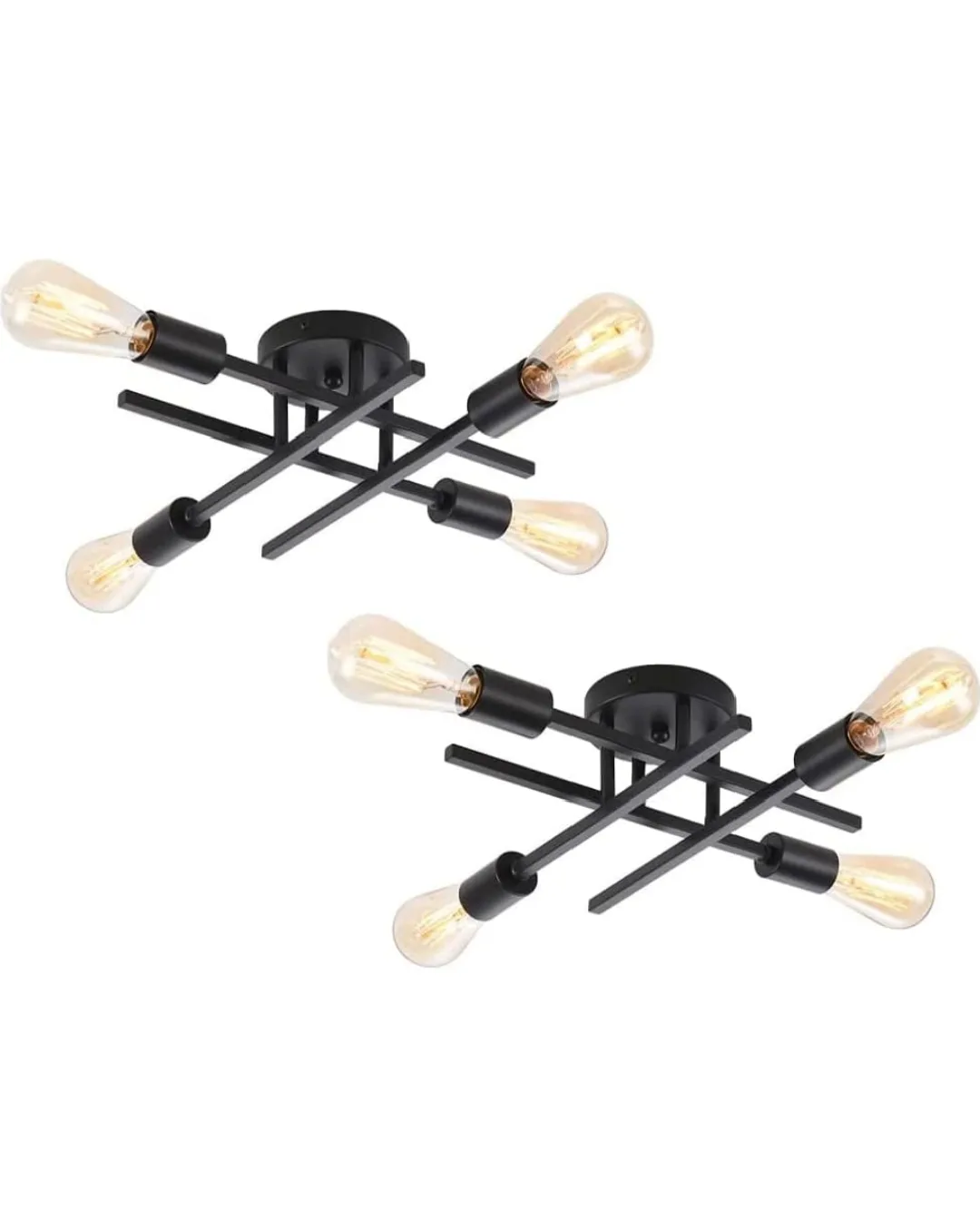 Ceiling Flush Mount Light Fixture (2 Pack) thumbnail