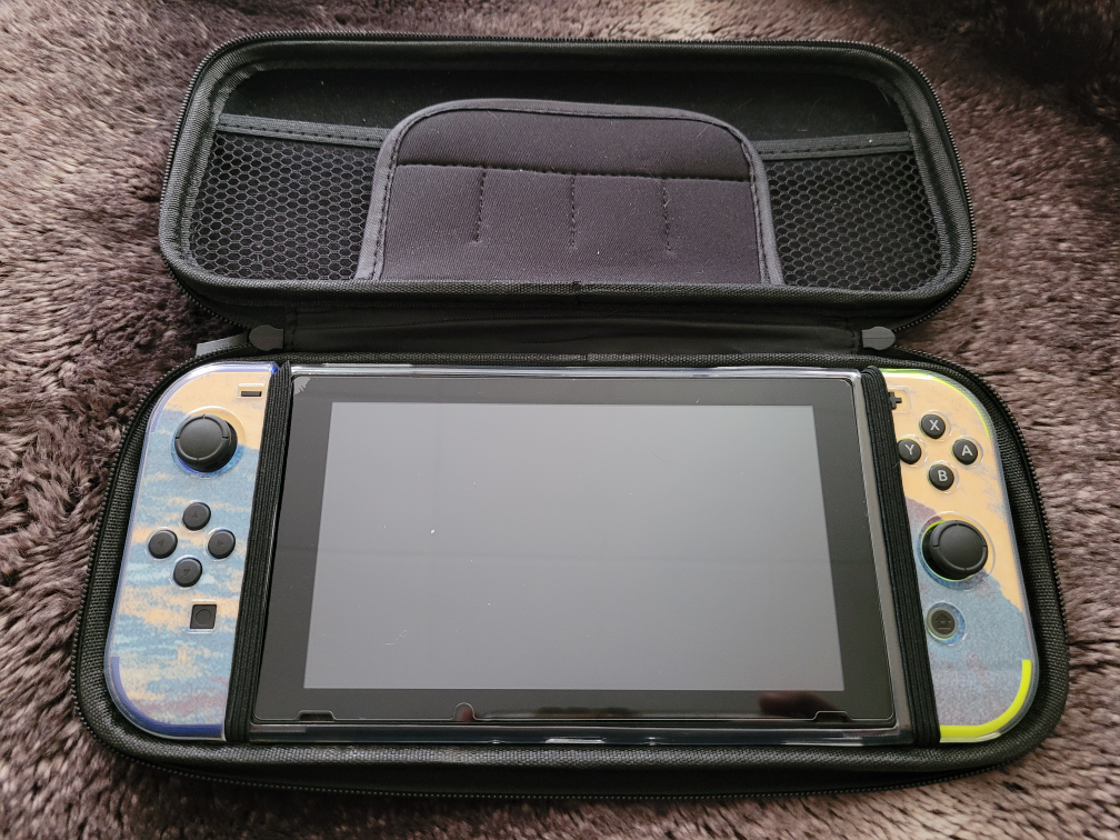 Nintendo Switch with Case and Skins
