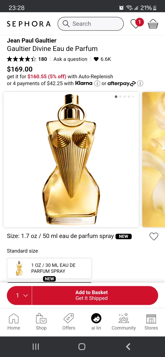Jean Paul Gaultier Divine Eau de Parfum image indicator(3)