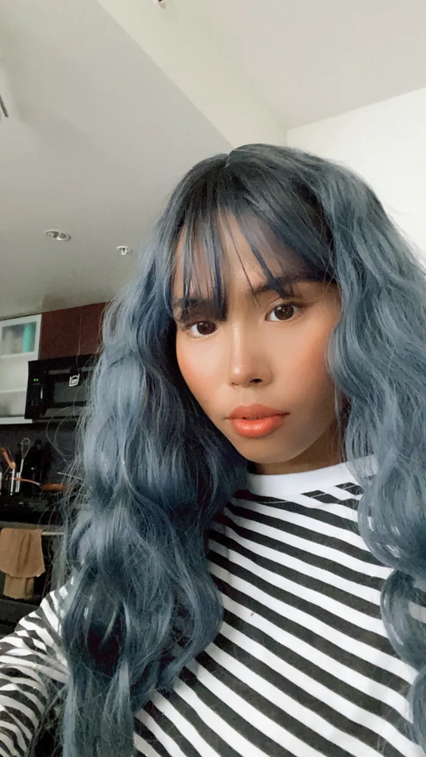 Blue Wig with Bangs image indicator(2)