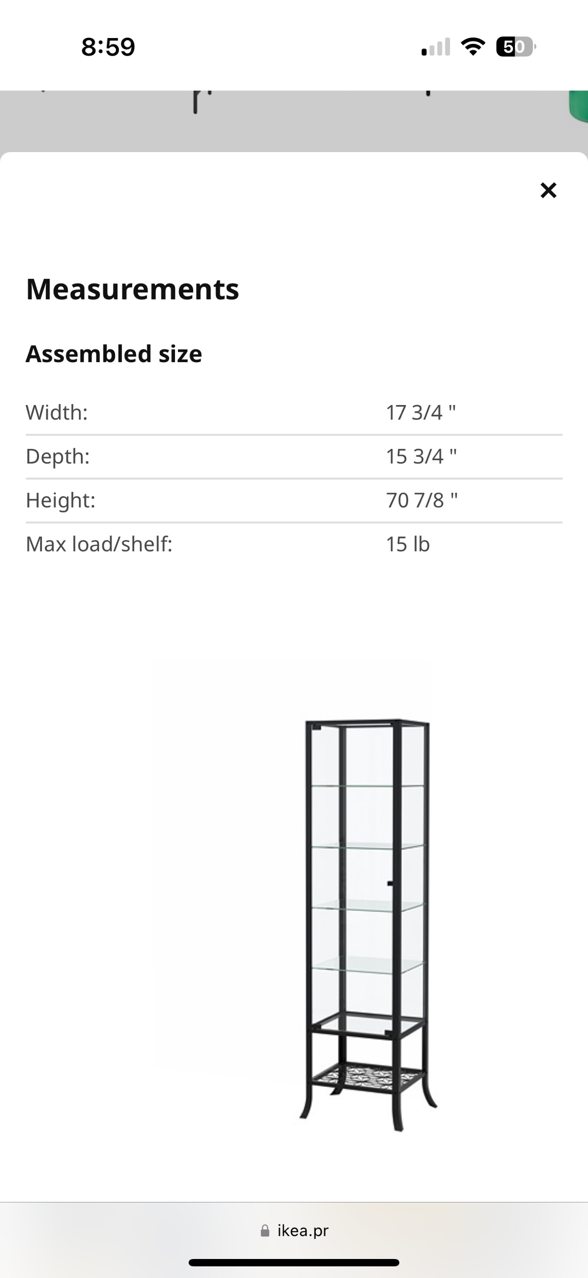 Ikea glass display - photo 2